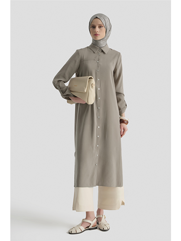 ARMİNE Tunik Elbise Vizon