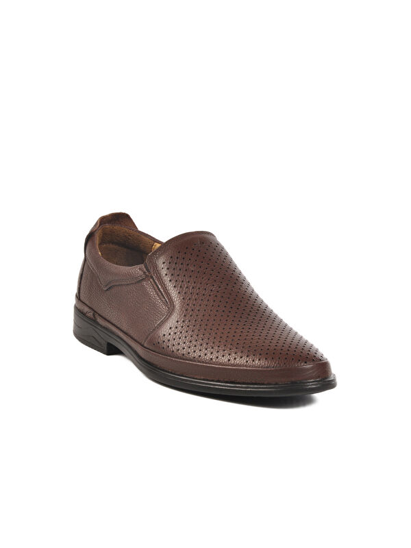 Kahve Hakiki Deri Jel Taban Anatomik Erkek Casual Ayakkabı Gmz 533 M - Görsel 4