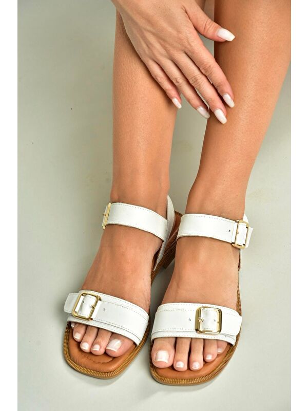 Beyaz Kadın Sandalet U944834003 - Görsel 3