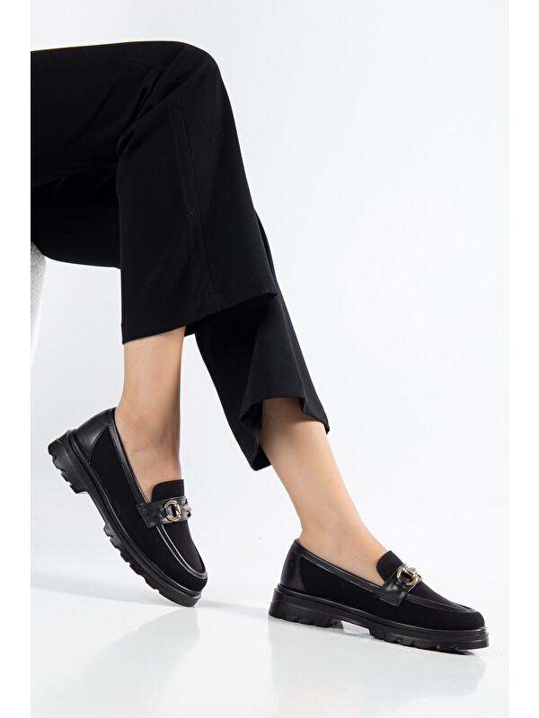 Daxtors D0713 Günlük Ortopedik Klasik Kadın Loafer Ayakkabı
