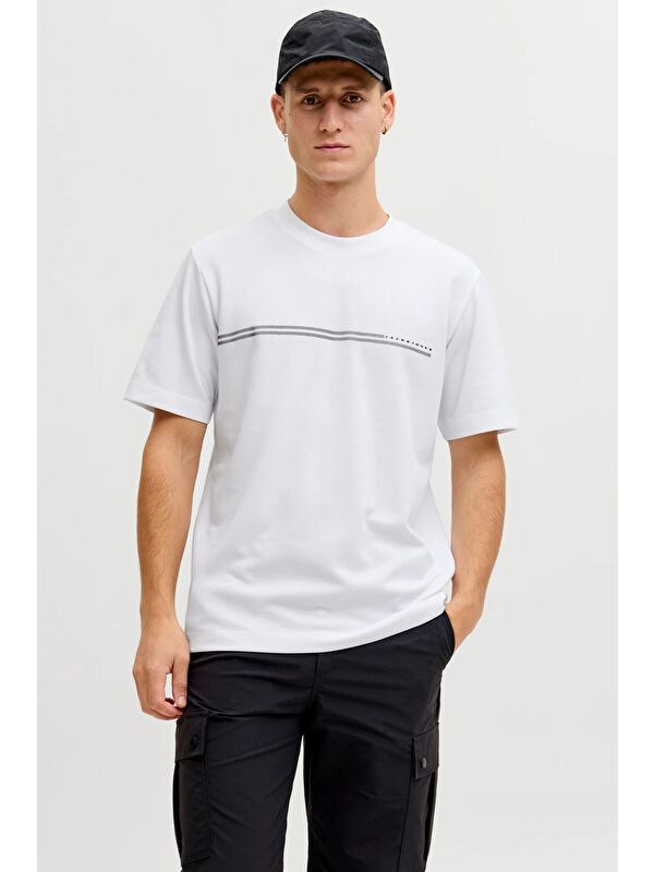 Jack & Jones Core Jcofusion Pamuklu Regular Fit Logolu T Shirt 12289936