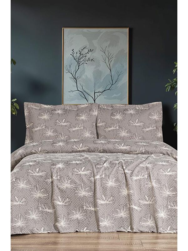 Çeyiz Diyarı Hermes 3 Parça Çift Kişilik Pike Takımı 230x250 Krem