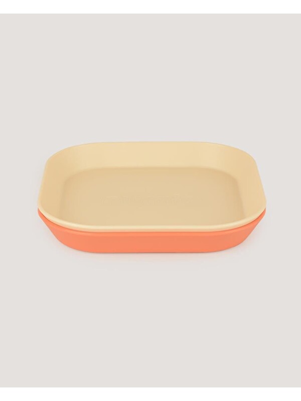Let's Be Child 2'Li Kare Tabak Peach-Vanillia