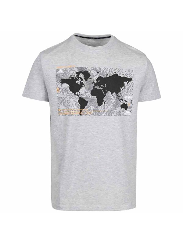 Trespass Nottaway - Casual Printed Tişört Erkek Kırmızı Tişört