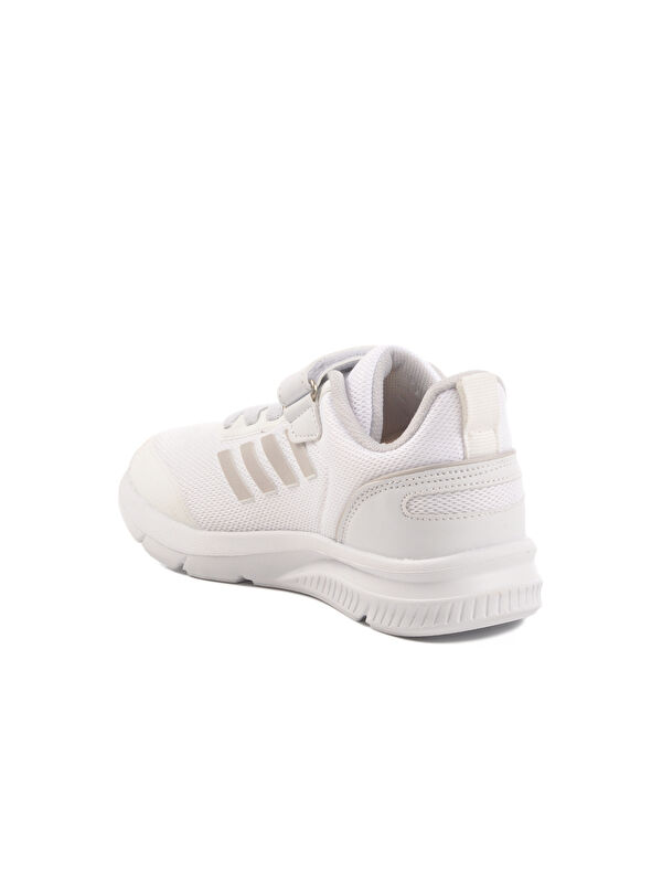 Beyaz Cırtlı Fileli Hafif Unisex Çocuk Spor Ayakkabı Fav 100 F - Görsel 5