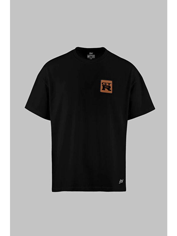 BlackBörk GTR Logolu Oversize M-L B-Shirt Siyah