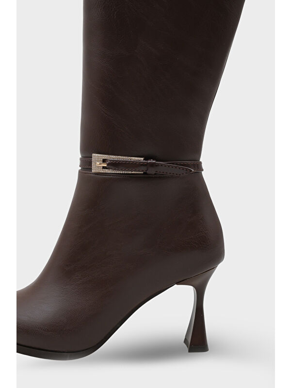 Lindsey Kadın Kahverengi Çizme - Görsel 6