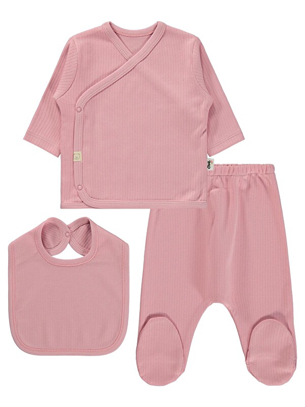Civil Baby Basic 3lü Zıbın Takımları - Pembe