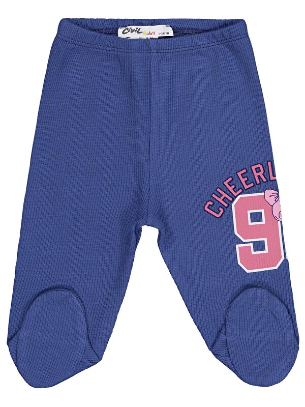 Civil Baby 96 Baskılı 1-9 Ay Tek Alt Bebe - Mavi