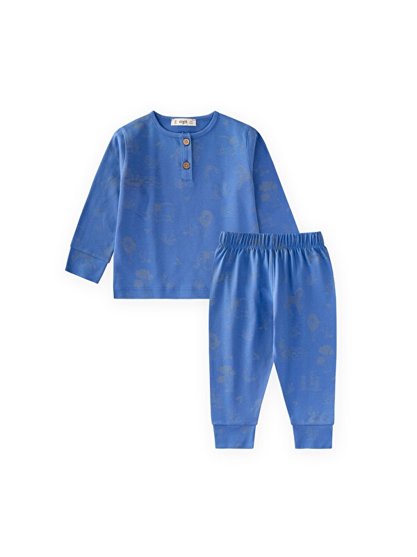CİGİT Pijama Takımı 1-5 Yaş Mavi