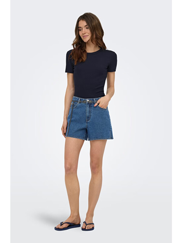 Only Onlvega Regular Fit Normal Bel Jean Short 15375433