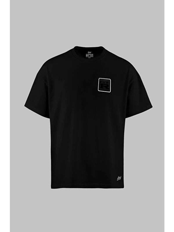 BlackBörk GTR Logolu Oversize M-L B-Shirt Siyah