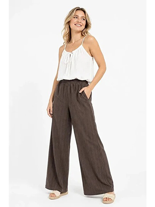 Only Onlmıka Loose Fit Yüksek Bel Pantolon 15375289