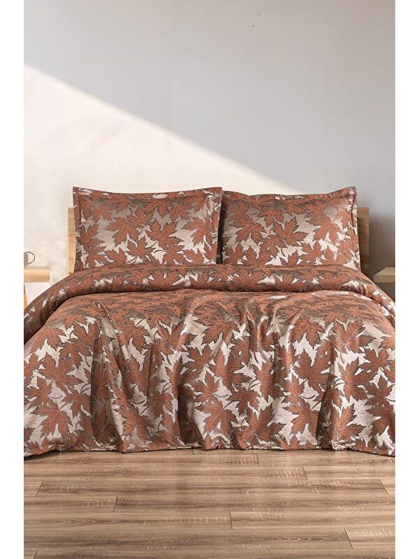 Çeyiz Diyarı Plane 3 Parça Çift Kişilik Pike Takımı 230x250 Turuncu