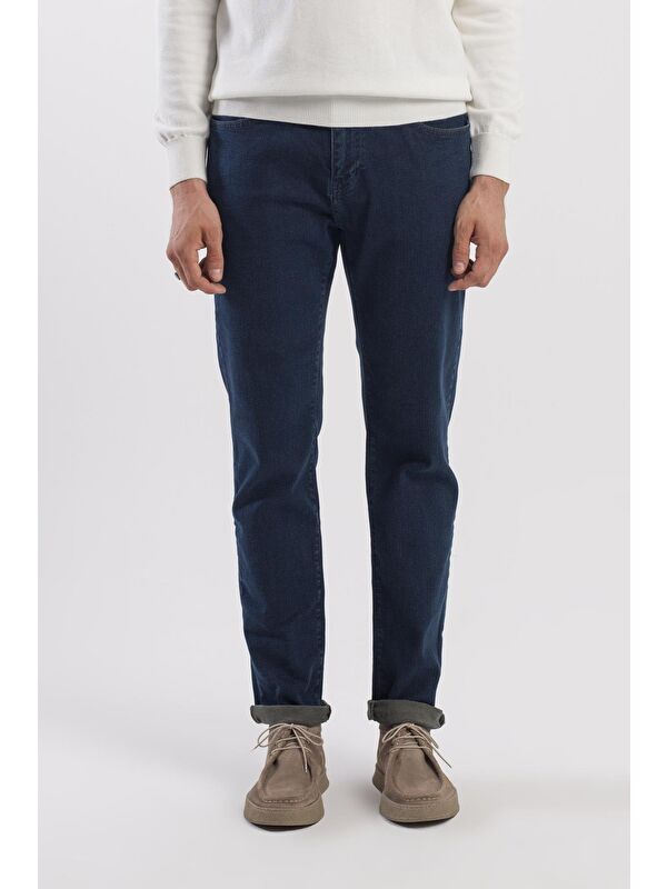JAKAMEN Haki Comfort Fit Pamuklu Jean Pantolon