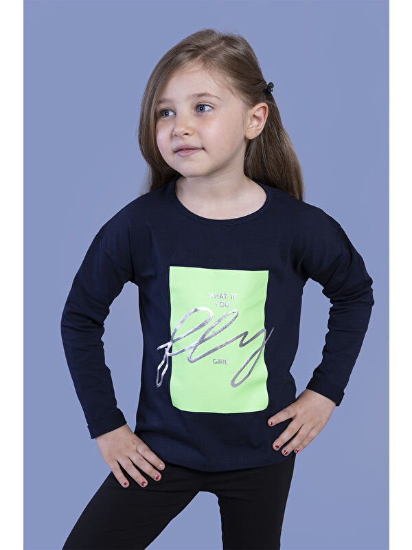 Toontoykids Kız Çocuk Baskılı Tişört