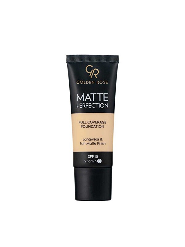 GOLDEN ROSE Matte Perfection Full Coverage Foundation No: Natural 01 - Mat Fondöten