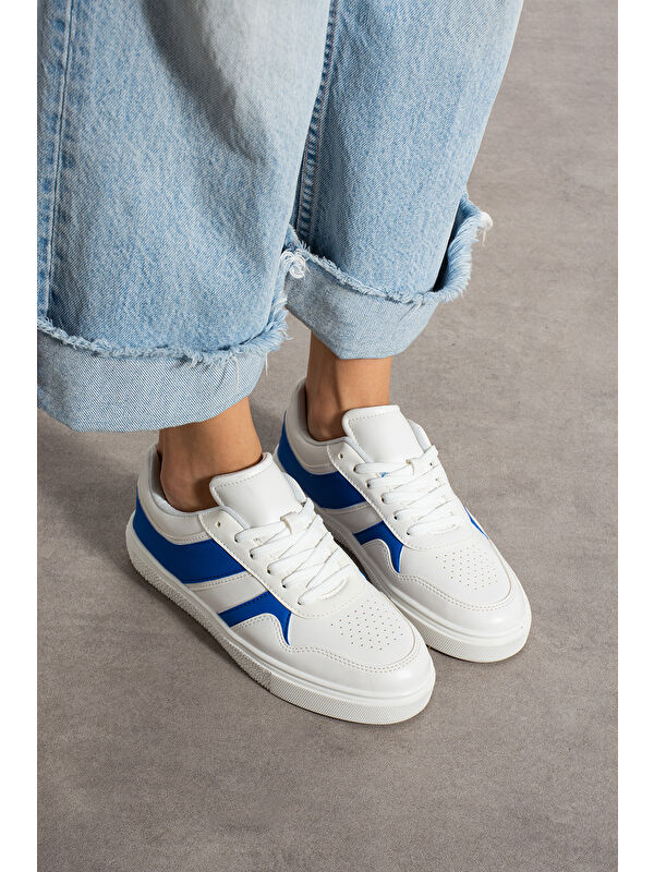 Mavi Kadın Günlük Sneaker Spor Ayakkabı - Görsel 4