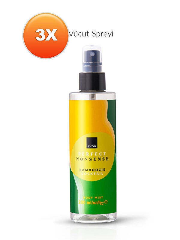 AVON Perfect Nonsense Bamboozie Cocktail Vücut Spreyi 200ML Üçlü Set