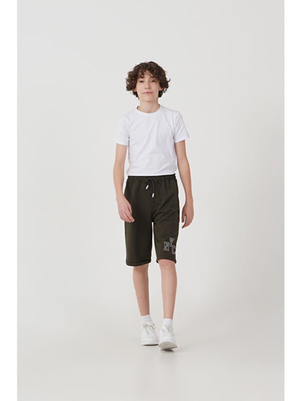 Mışıl Kids Duble Paçalı Nyc Nakışlı Erkek Çocuk Şort