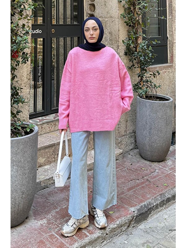 Lamelif Salaş Dokulu Kazak Pembe