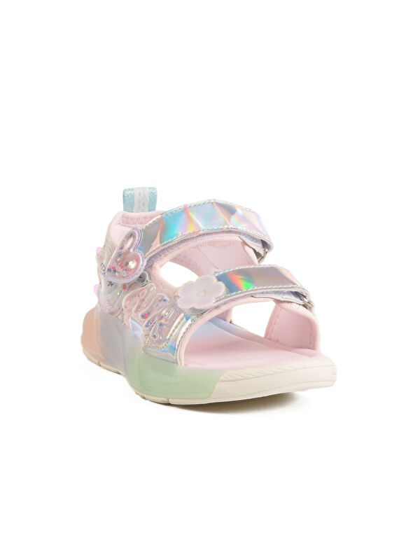 Gümüş Cırtlı Anatomik Hafif Kız Çocuk Sandalet 1946 F - Görsel 4