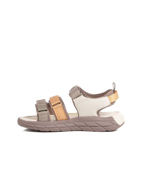 Krem Cırtlı Hafif Anatomik Erkek Çocuk Sandalet 1947 F - Görsel 3