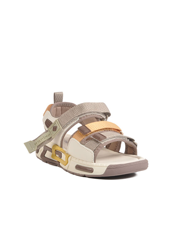 Krem Cırtlı Hafif Anatomik Erkek Çocuk Sandalet 1947 F - Görsel 4