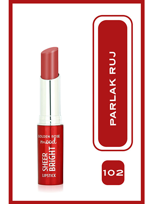GOLDEN ROSE Mood Sheer Parlak Ruj No:102 Peach Bliss