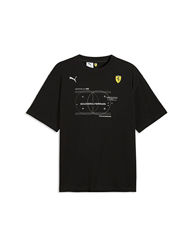 Puma Ferrari Premium Tee Erkek Günlük Tişört 63423101 Siyah