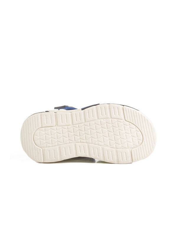 Siyah Cırtlı Hafif Anatomik Erkek Çocuk Sandalet 1947 P - Görsel 6