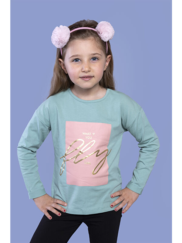 Toontoykids Kız Çocuk Baskılı Tişört