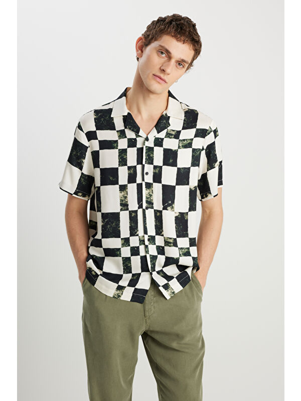 Wrangler Relaxed Fit Desenli Viskon Gömlek