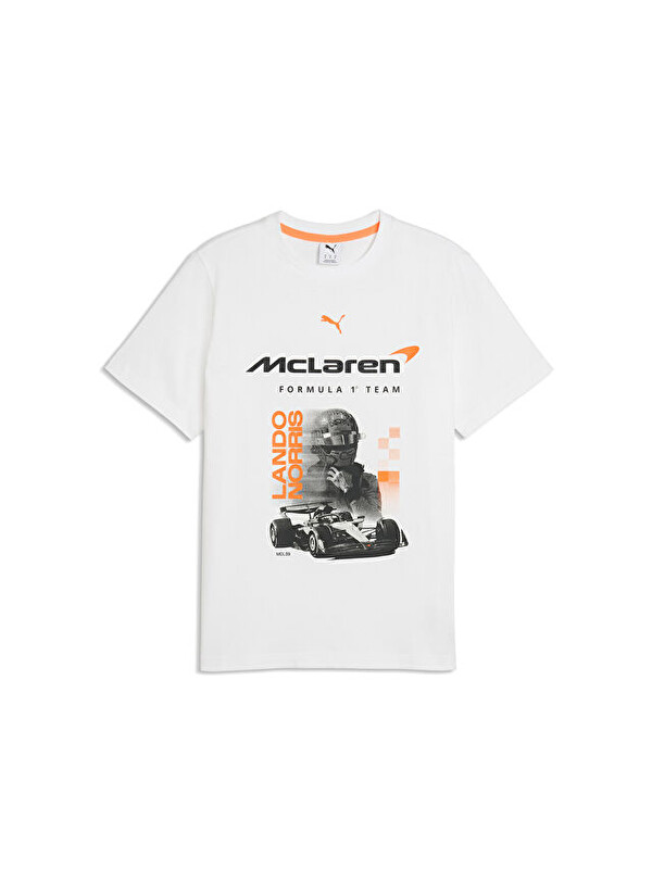 Puma Mclaren Racıng Drıver Tee Norrıs Erkek Günlük Tişört 63745102 Beyaz