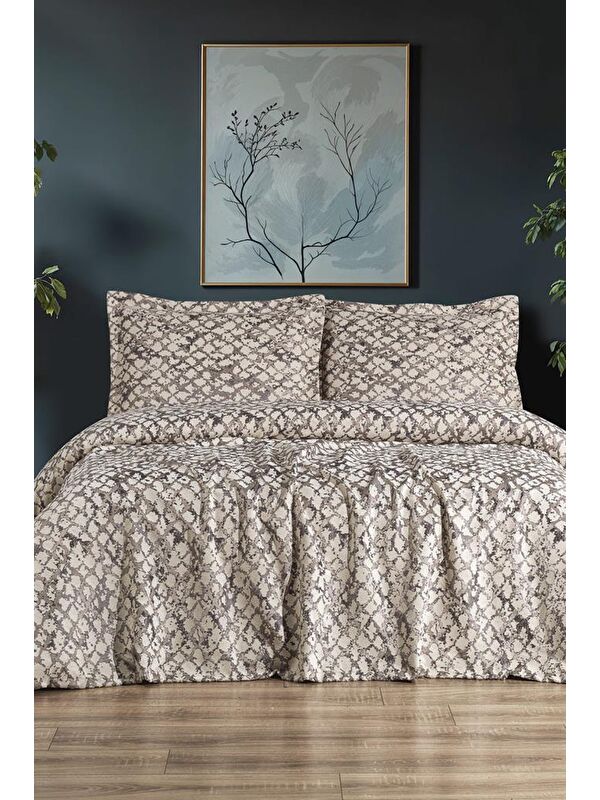 Çeyiz Diyarı Ceres 3 Parça Çift Kişilik Pike Takımı 230x250 Krem