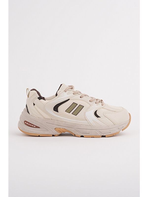 Muggo SHİFT Kadın Kalın Taban Bağcıklı Günlük Sneaker Spor Ayakkabı