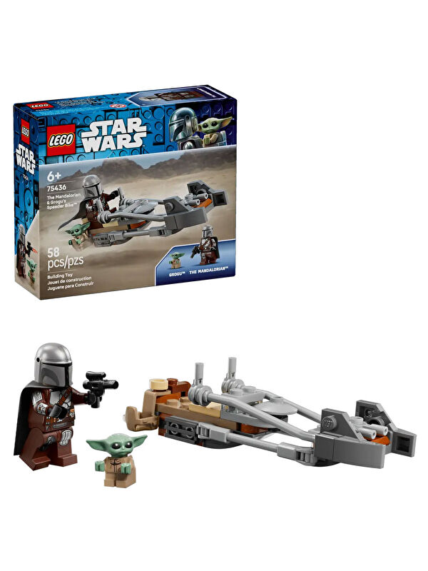 Lego Star Wars Mandalorian ve Grogu’nun Hız Motoru 75436
