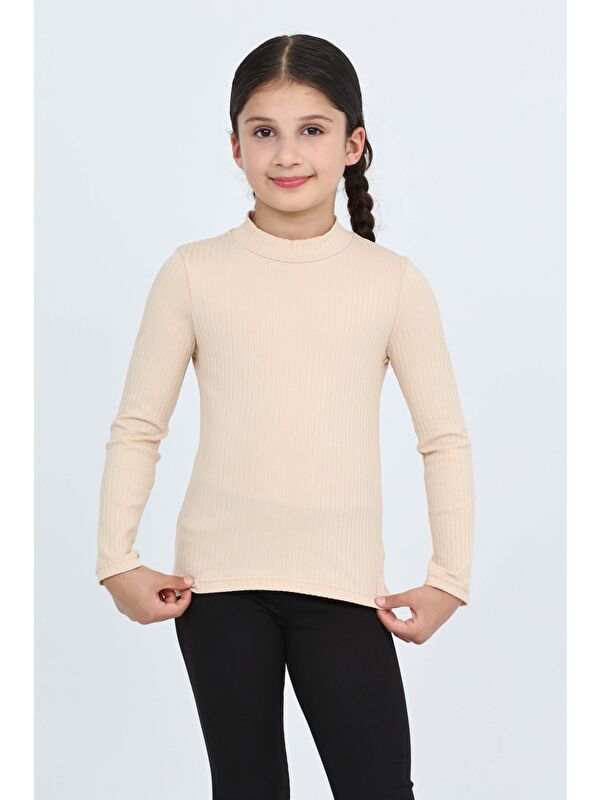 Toontoykids Kız Çocuk Okul Balıkçı Yaka Tişört