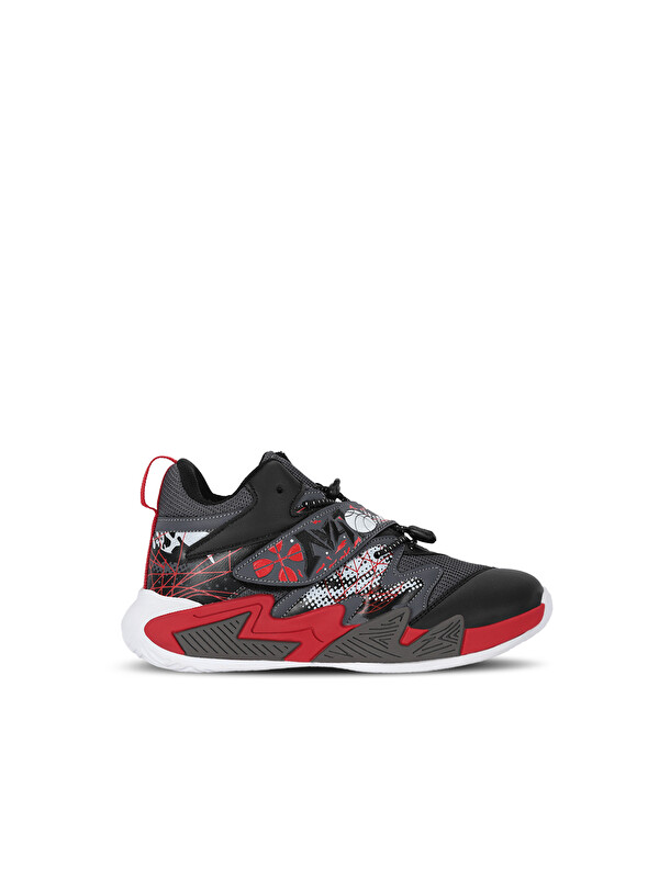 SLAZENGER KOTHILL F Unisex Çocuk Cırt Cırtlı Siyah / Kırmızı Günlük Spor Ayakkabısı