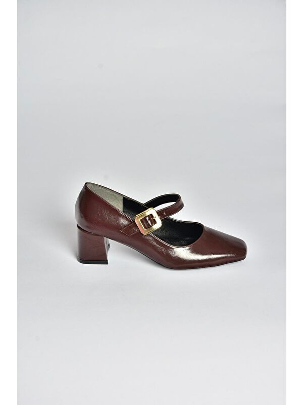 Kahverengi Kadın Topuklu Ayakkabı T820010360 - Görsel 6