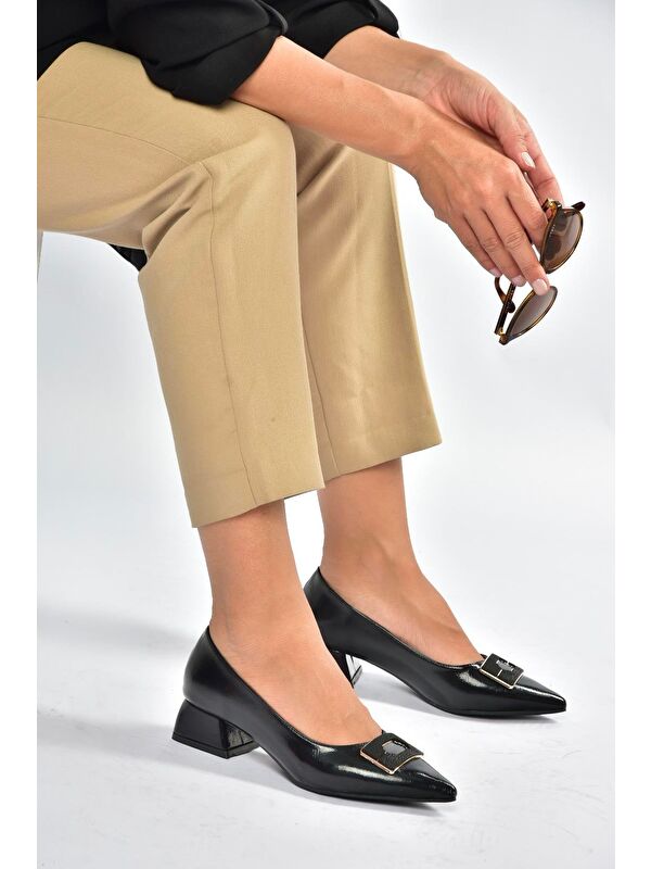 Siyah Kadın Topuklu Ayakkabı V820371160 - Görsel 7