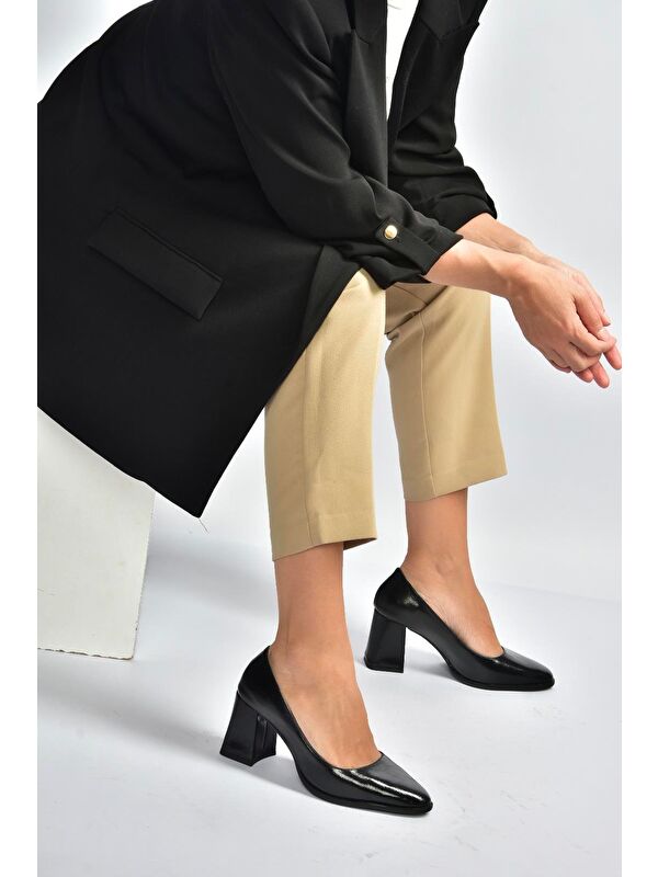 Siyah Kadın Topuklu Ayakkabı V676680060 - Görsel 3