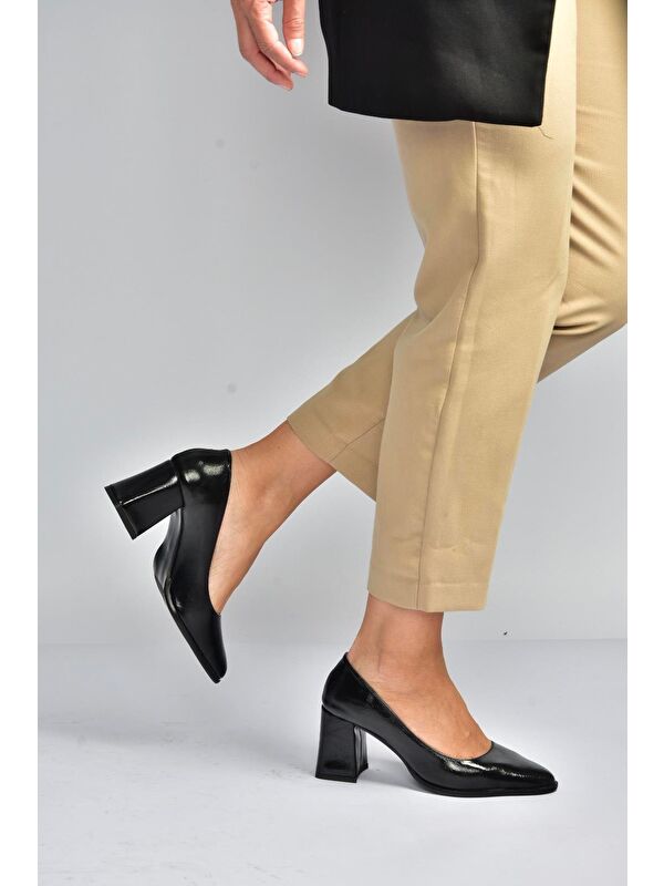 Siyah Kadın Topuklu Ayakkabı V676680060 - Görsel 4
