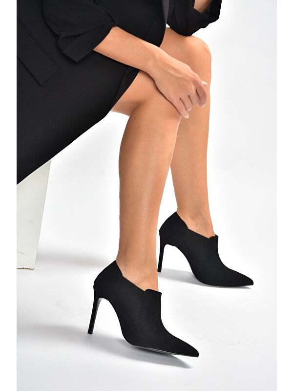 Siyah Kadın Topuklu Ayakkabı V820205207 - Görsel 4