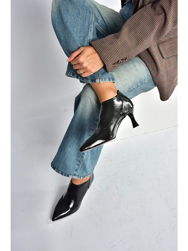 Siyah Kadın Topuklu Ayakkabı V676523608 - Görsel 2