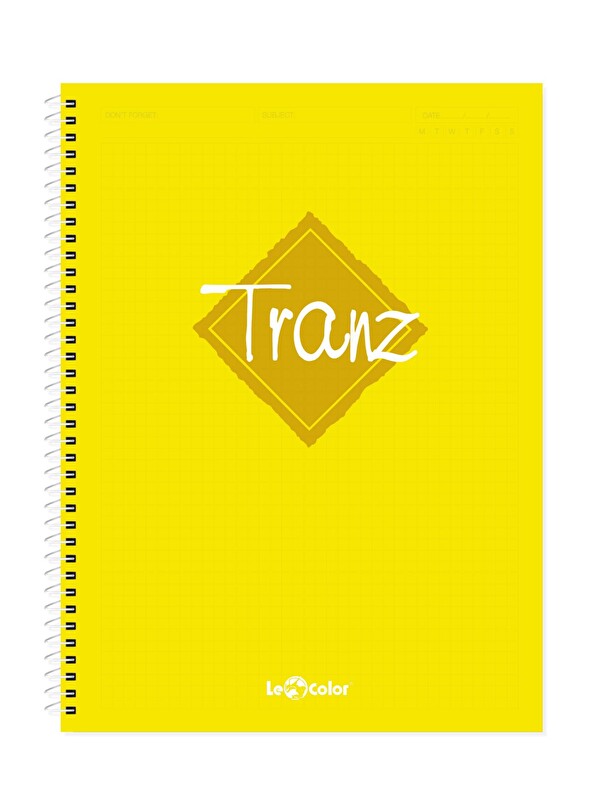 LE COLOR A4 Defter Kareli Sarı Tranz 200 syf