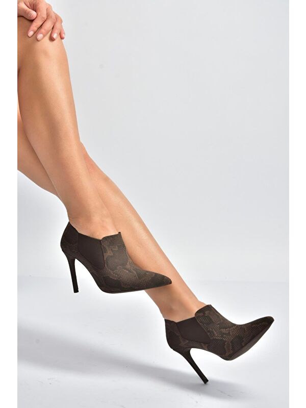 Kahverengi Kadın Topuklu Ayakkabı V820205207 - Görsel 4