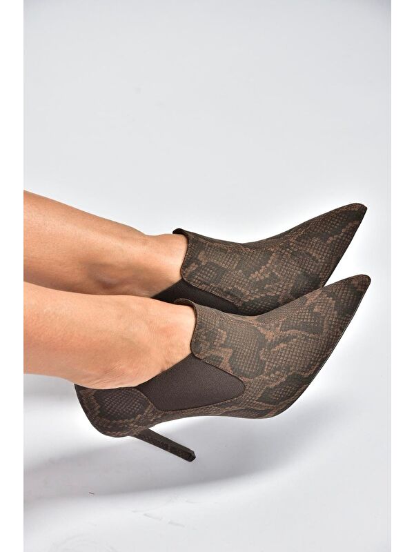 Kahverengi Kadın Topuklu Ayakkabı V820205207 - Görsel 5