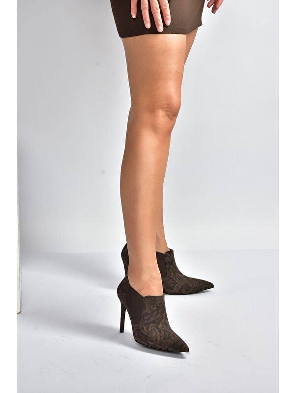 Kahverengi Kadın Topuklu Ayakkabı V820205207 - Görsel 6