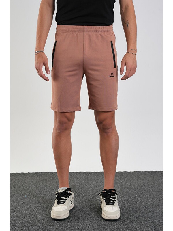 Shooter Sportswear Erkek Regular Fit Fermuar Cepli Pamuklu Şort